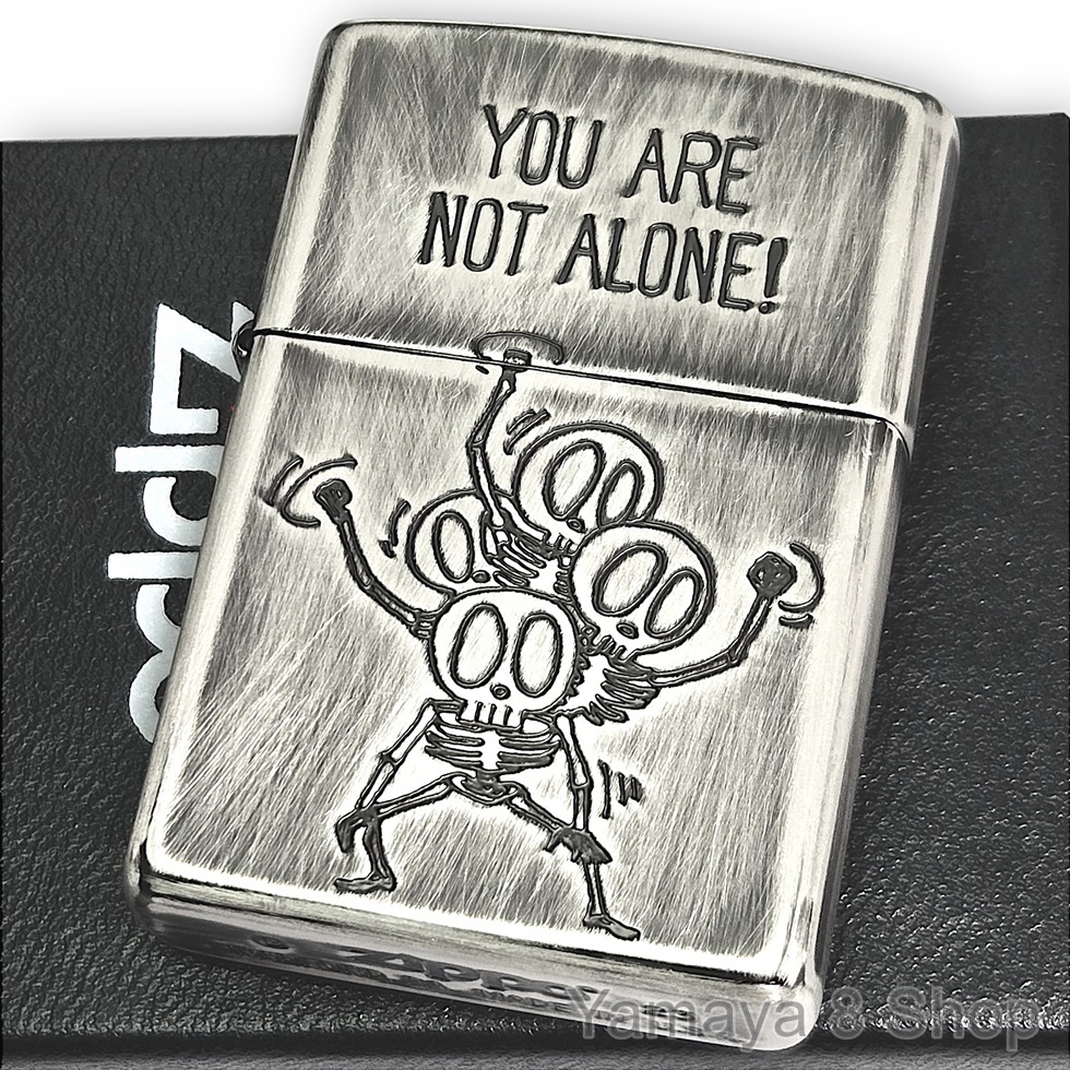 ZIPPO YOU ARE NOT ARONE スカル ジッポー ライター SV