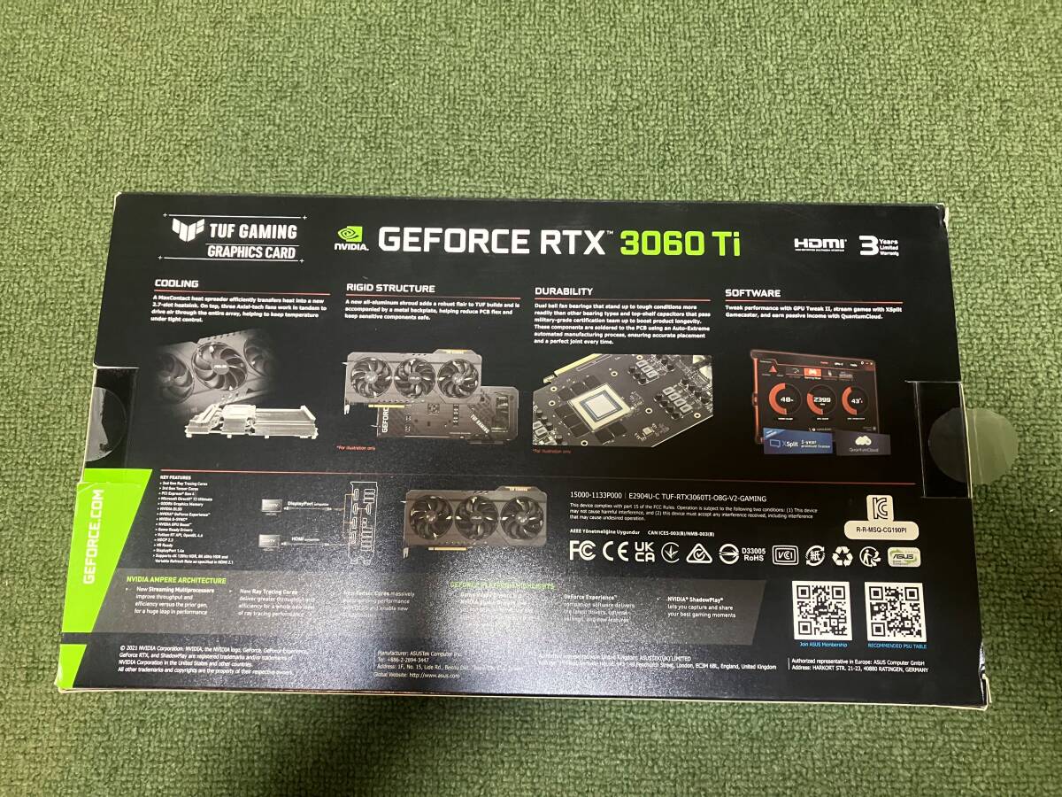 ASUS TUF Gaming GeForce RTX 3060 Ti V2 8GB GDDR6 PCI Express 4.0 GPU-TUF-RTX3060TI-8G-V2-GAMINGの画像4