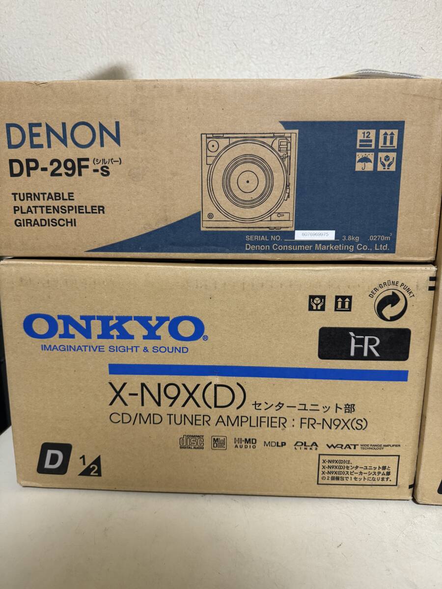 未使用品 ONKYO オンキョー X-N9X(D) DP-29F スピーカーシステム部 センターユニット部 3個セット オーディオ機器_画像2