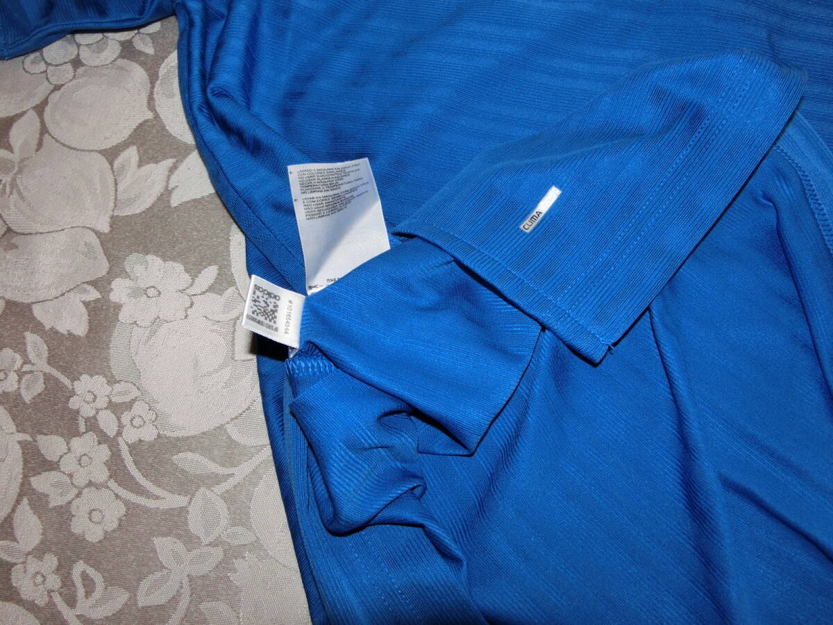 adidas アディダス climacool ストレッチ Hawaii カパルアゴルフクラブ Kapalua 青色 衿つき 半袖シャツ ゴルフシャツ M Lの画像5