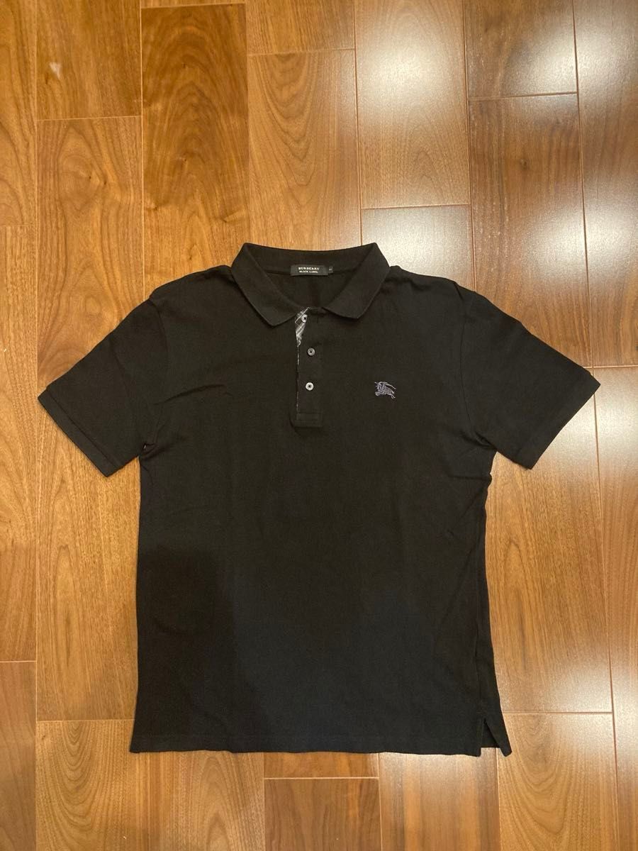バーバリーブラックレーベル　ポロシャツ　黒　サイズ2 (M)