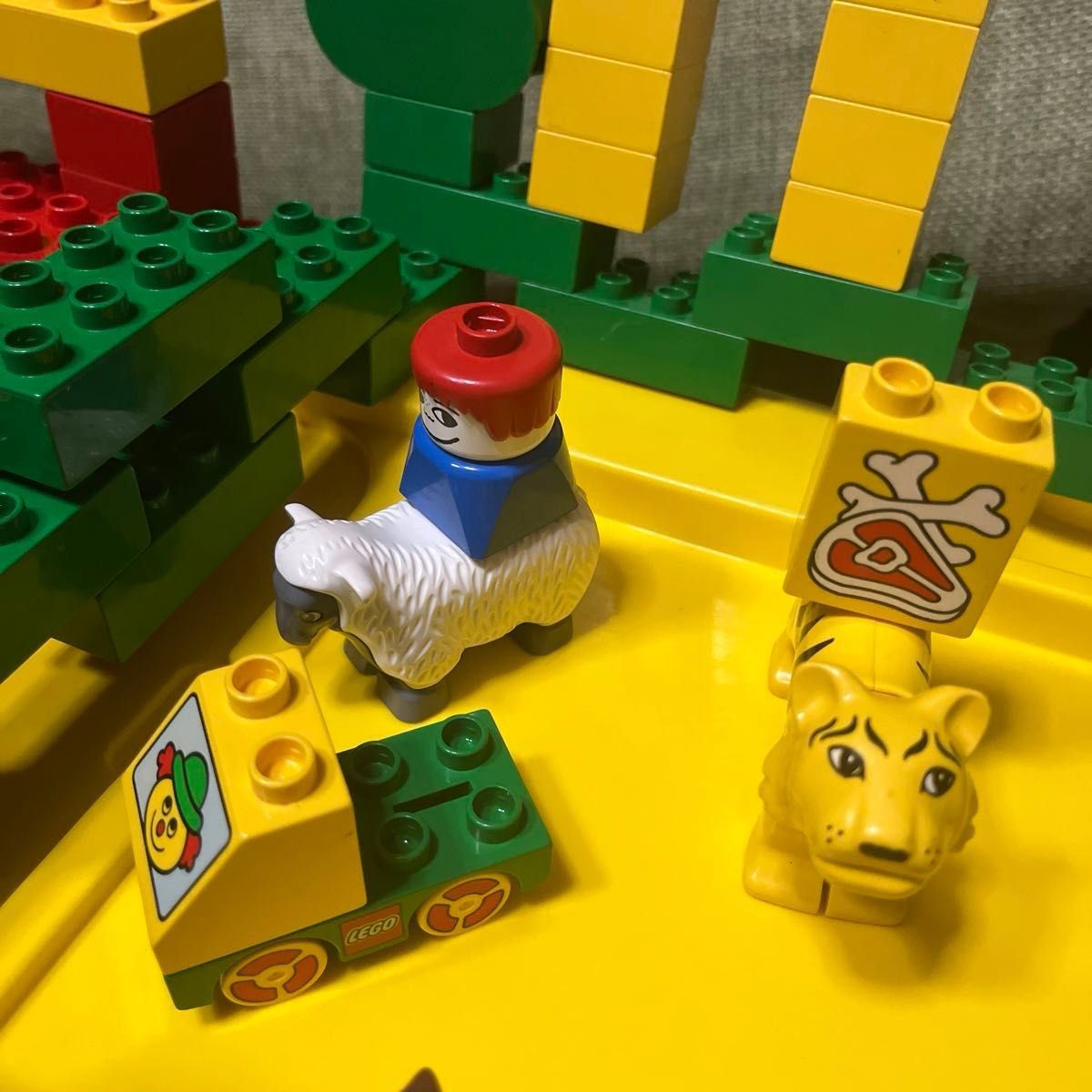 レゴ　デュプロ  ブロック　LEGO ぞう　ぞうの親子　とら　さる