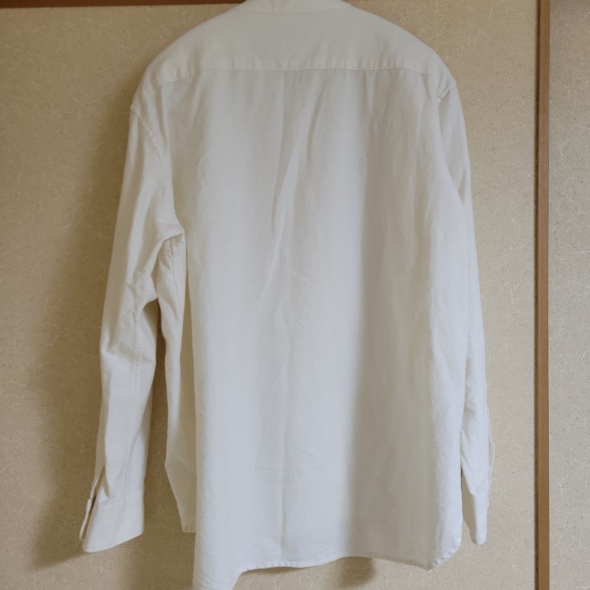 無印良品　スタンドカラーシャツ　白　綿100%　ホワイト　長袖