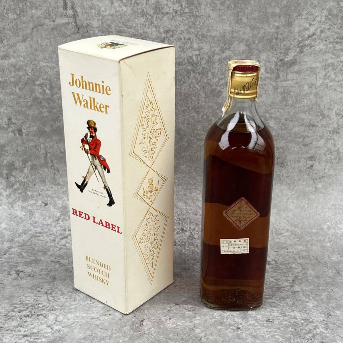 当時物 ジョニーウォーカー Johnnie Walker スコッチウイスキー / 古酒 レッドラベル red label ウイスキー 古い 昔 お酒 _画像2