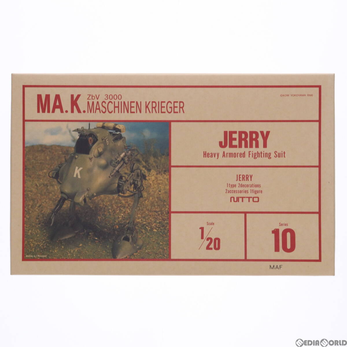 [ used ][PTM]1/20 JERRY - Jerry -Ma.K. Maschinen Krieger series 10 plastic model (24110) Nitto science (NITTO)(63038819)