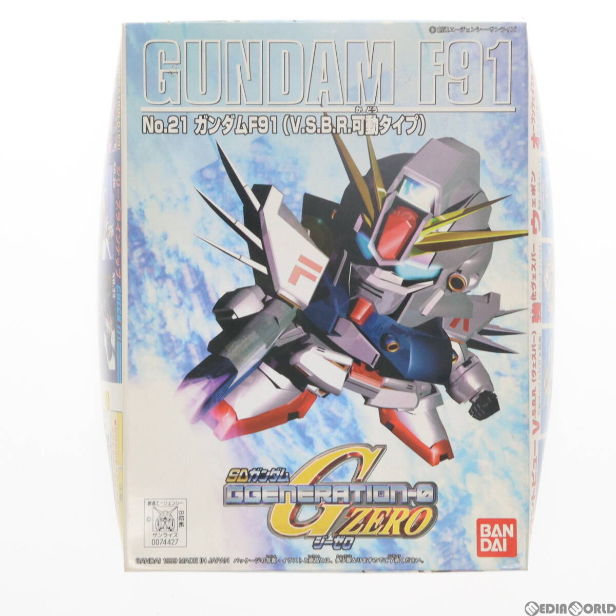 【中古】[PTM]ガンダムF91(V.S.B.R.可動タイプ) SDガンダム Gジェネレーション0 No.21 プラモデル バンダイ(63039285)の画像1