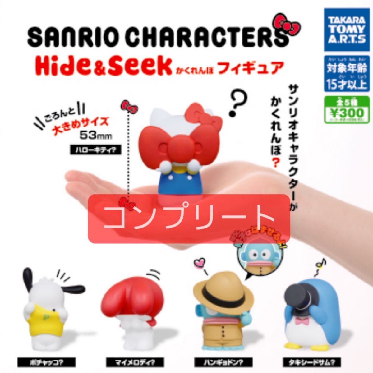 サンリオキャラクターズ Hide＆Seek かくれんぼフィギュア　コンプリート