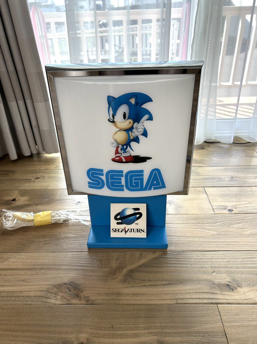  подлинная вещь магазинный SEGA Sega Sonic табличка retro молния табличка не продается Sega Saturn 