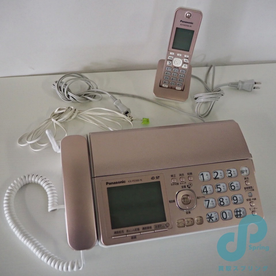 通電品 Panasonic パーソナルFAX 固定電話機 KX-PZ300DL-N 子機あり