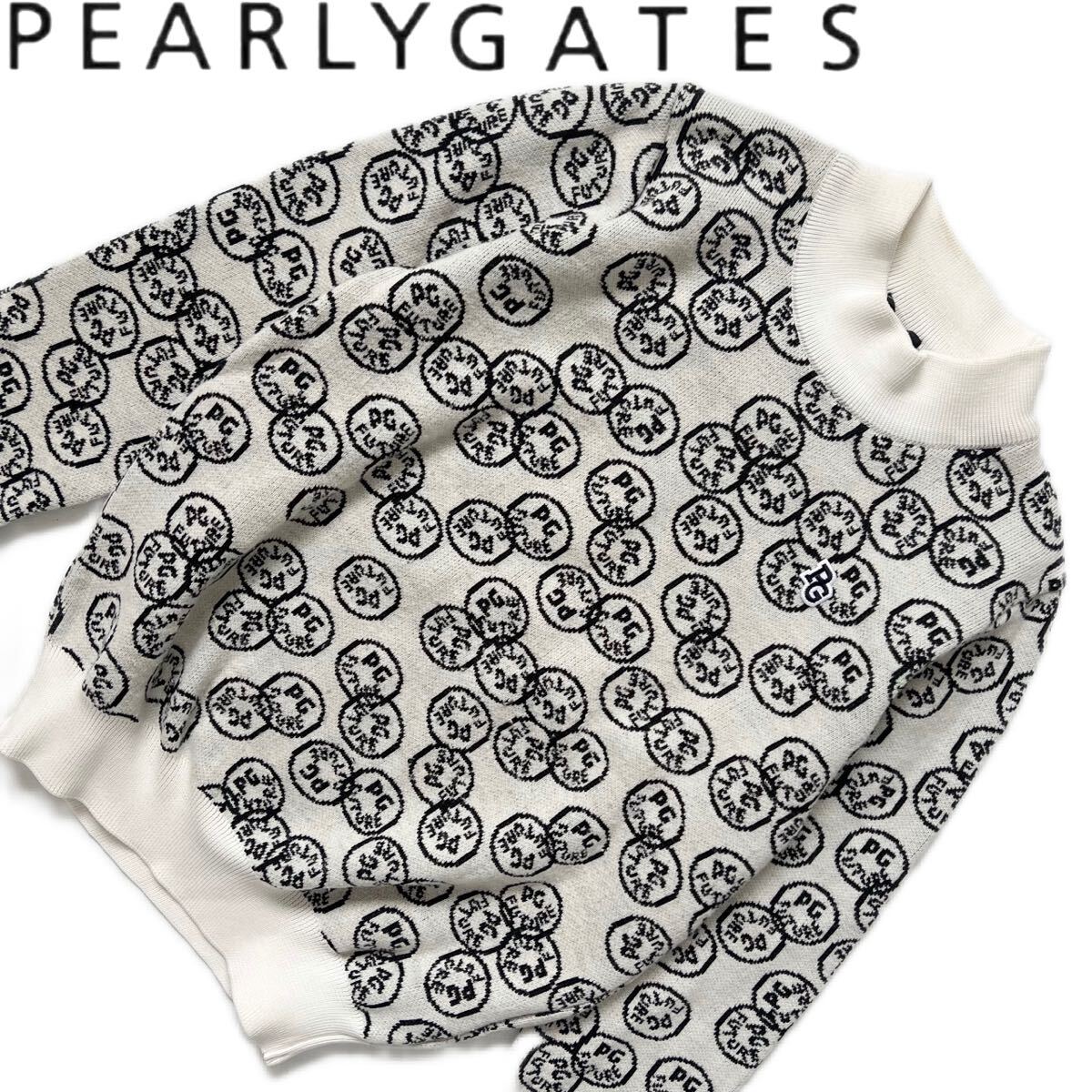 Pearly Gates パーリーゲイツ ニコちゃん スマイル ニット Pearly Gates パーリーゲイツ ニコちゃん スマイル ニット
