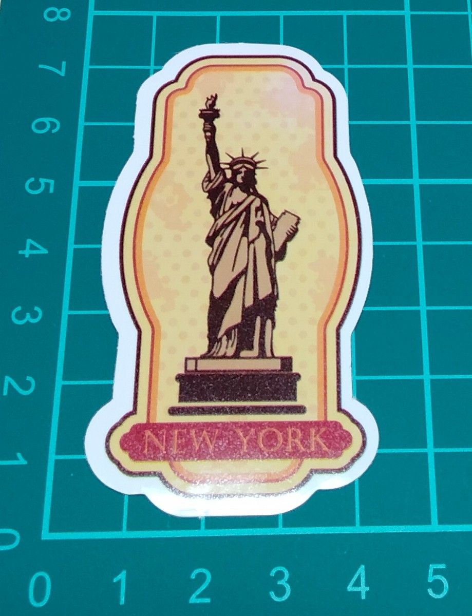 防水ステッカー NEW YORK ニューヨーク 自由の女神 アメリカ【A23】