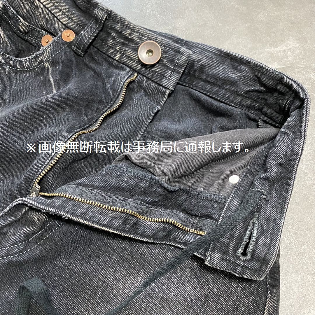 2024SS Maison MIHARA YASUHIRO メゾン ミハラ ヤスヒロ☆Rolled-up Denim Pants ロールアップ ワイド デニム パンツ/サイズ38 定価84700円_画像6