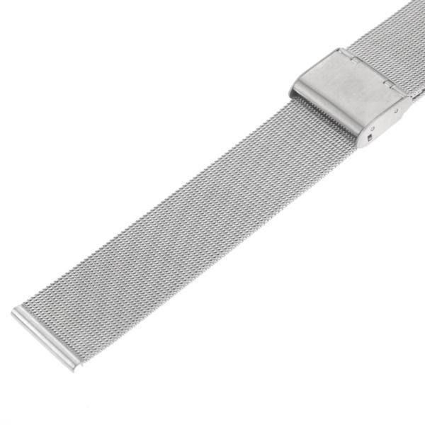 【普通郵便送料無料！】24mm 腕時計交換ベルト ステンレス メッシュ スライドバンド銀02の画像2