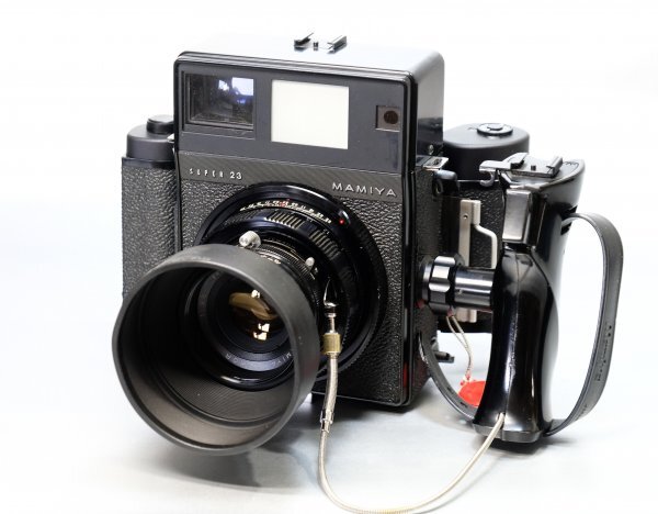 中古【Mamiya】Super23黒*SEKOR100mmF3.5*ロールフィルムホルダー6x9Size*キャップ・フード*元箱付き