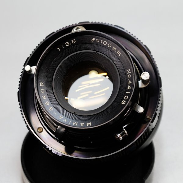 中古【Mamiya】Super23黒*SEKOR100mmF3.5*ロールフィルムホルダー6x9Size*キャップ・フード*元箱付き