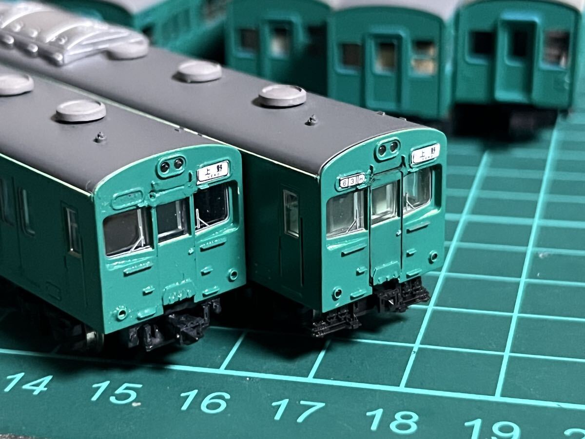 KATO TOMIX 鉄道コレクション 加工品 103系1000番台風 エメラルドグリーン 超ジャンク 103系2の画像7