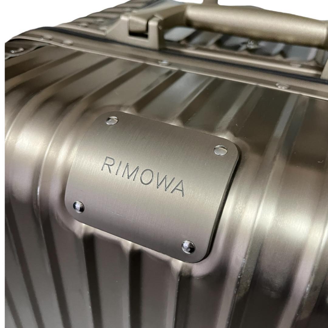1 иен [ как новый ]RIMOWA оригинал trunk багажник S 925.65 66L 4 колесо топаз чемодан Carry кейс багажник оттенок золота Rimowa 