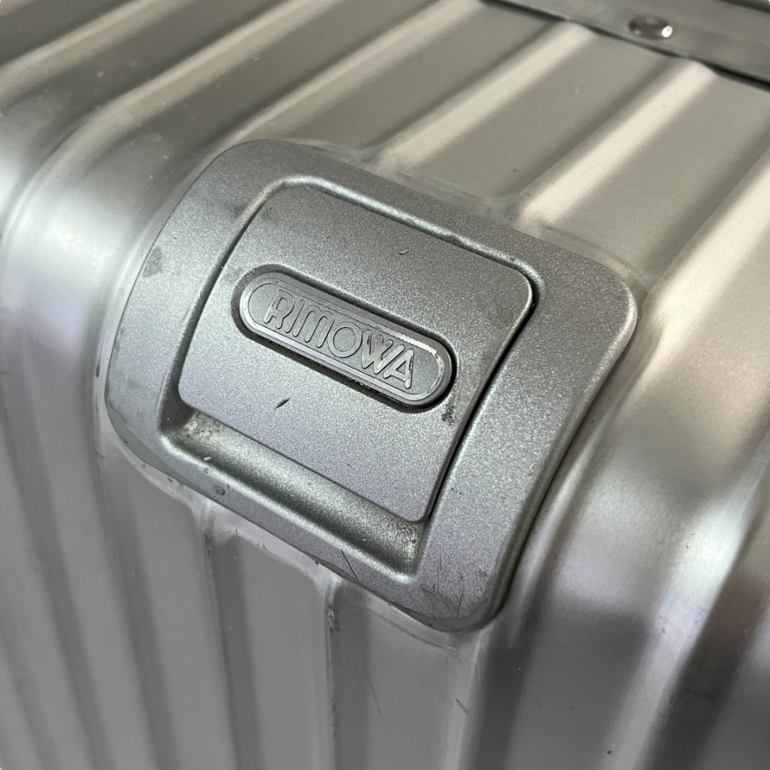 1円 【希少モデル】 RIMOWA オリジナル trunkplus トランクプラス 105L 920.70 4輪 トパーズ キャリーケース スーツケース アルミ シルバーの画像4