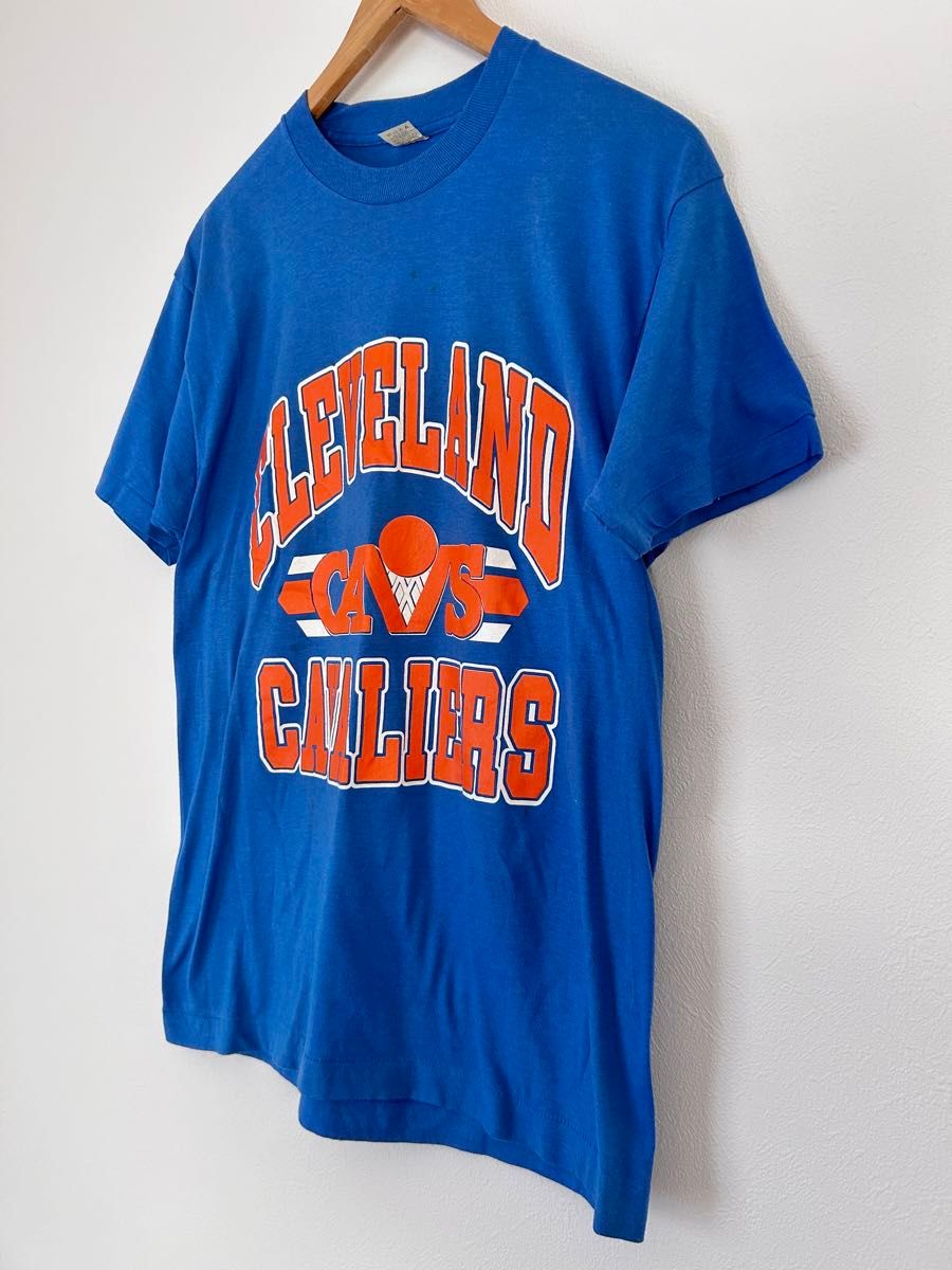80's 古着　CLEVELAND CAVALIERS キャブス　Tシャツ　プリントTシャツ　USA製 NBA