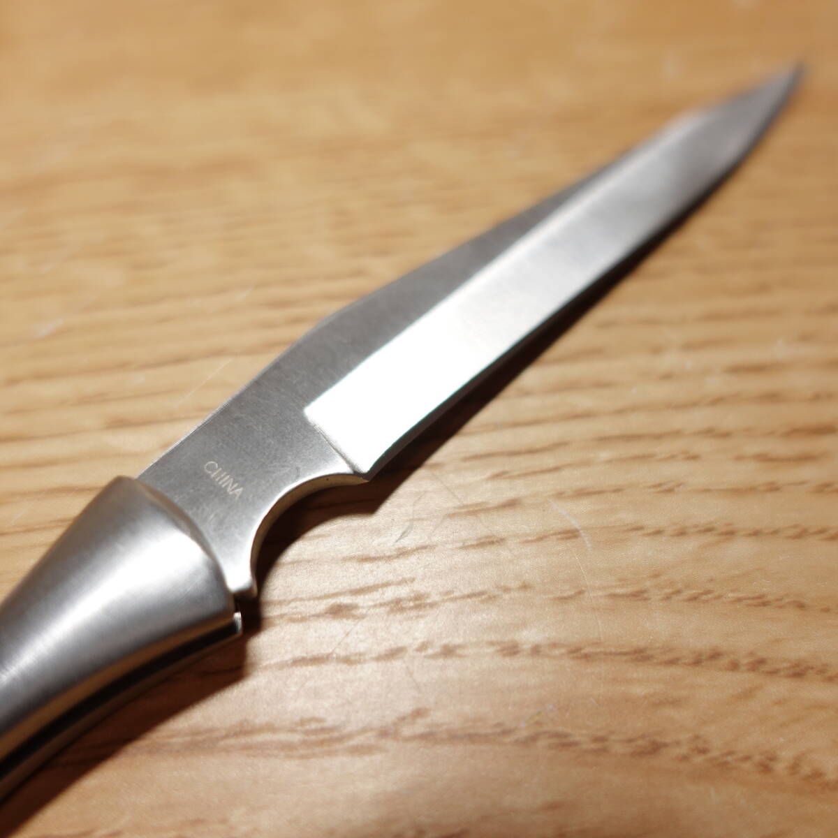 キャノン フォールディングナイフ 未使用 折りたたみナイフ ステンレス CANNON 全長約190mm 刃渡り約75mm 刃幅約19mm 刃厚約2-3mm 重さ50gの画像5