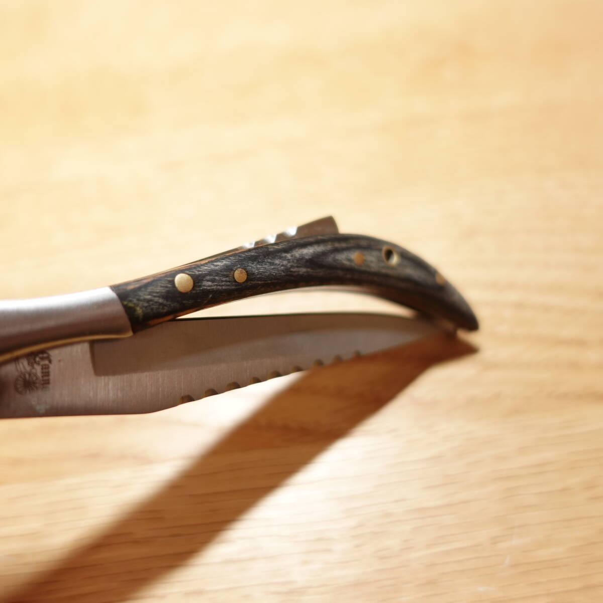 キャノン フォールディングナイフ 未使用 折りたたみナイフ ステンレス CANNON 全長約190mm 刃渡り約75mm 刃幅約19mm 刃厚約2-3mm 重さ50gの画像9