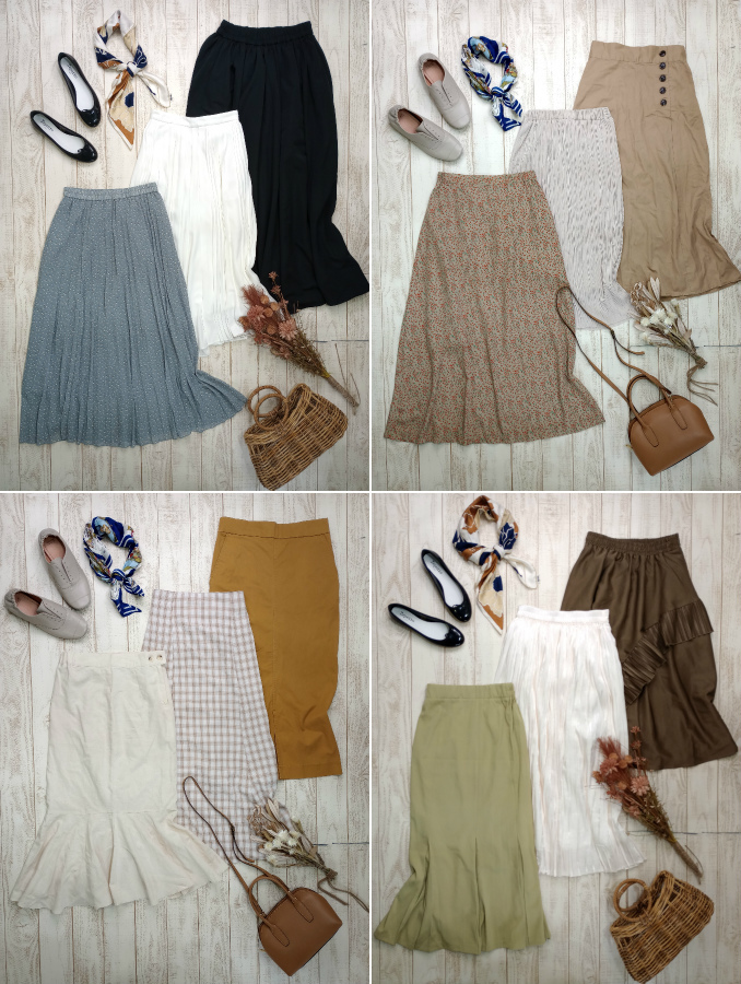 ☆[40着]ロングスカート まとめ売り 古着 福袋 セット 大量 いろいろ 古着 卸 洋服 （504）の画像5