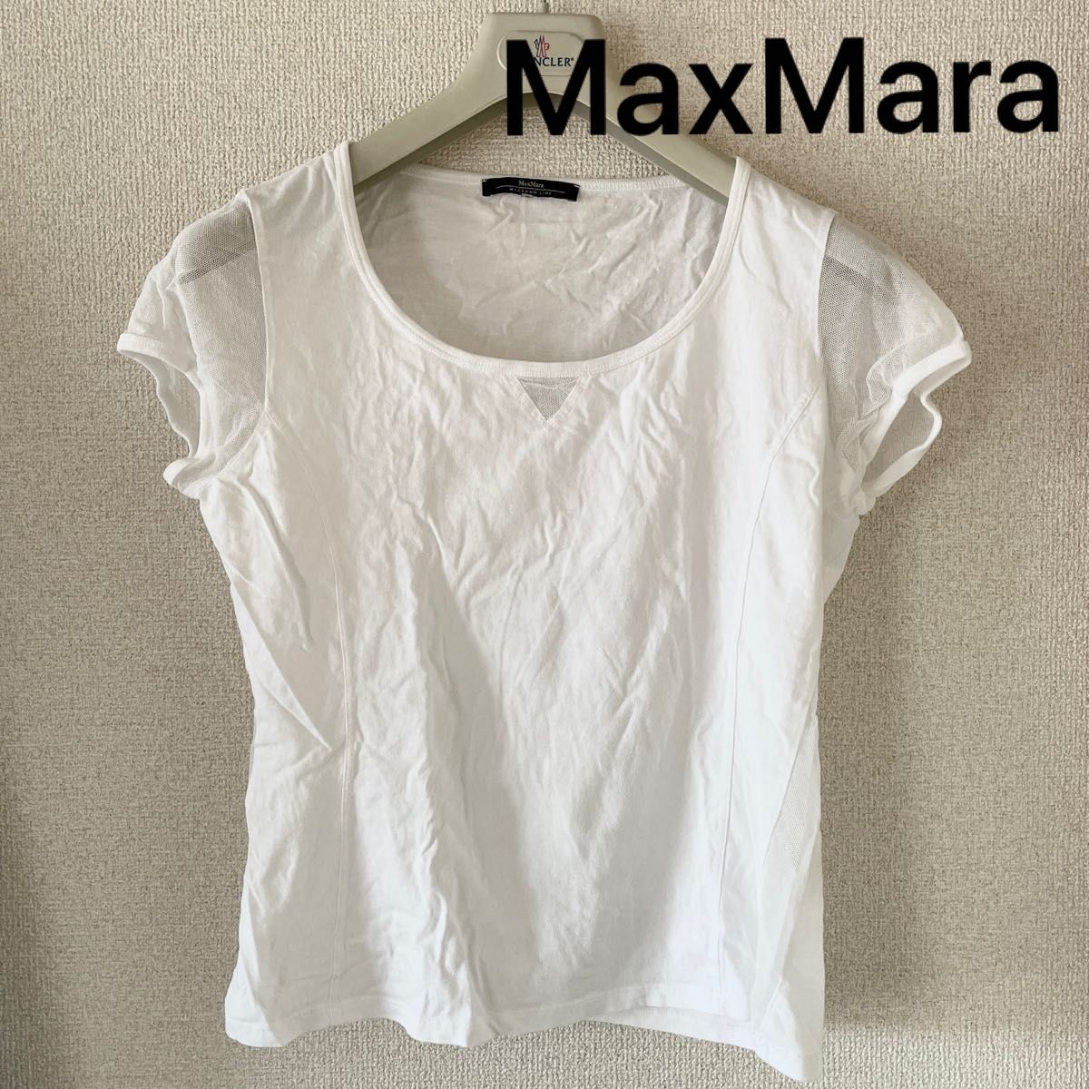 MaxMara 半袖 Tシャツ トップス 白 M コットン マックスマーラ ホワイト カットソー