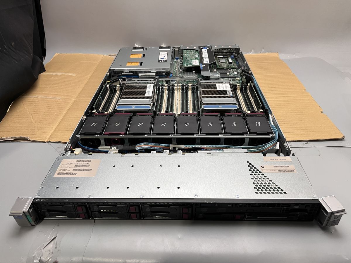 ★1円スタート★HP ProLiant DL360p Gen8 Xeon E5-2643 32GB★現状引き渡し★ストレージ/OS無★BIOS起動までの動作確認★の画像2