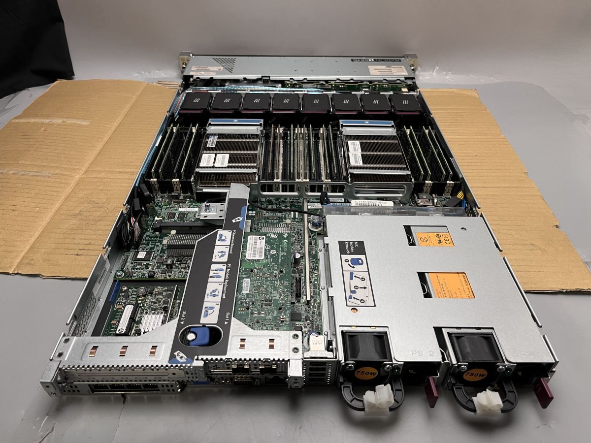 ★1円スタート★HP ProLiant DL360p Gen8 Xeon E5-2643 262GB★現状引渡★ストレージ/OS無★BIOSまでの動作確認★の画像3