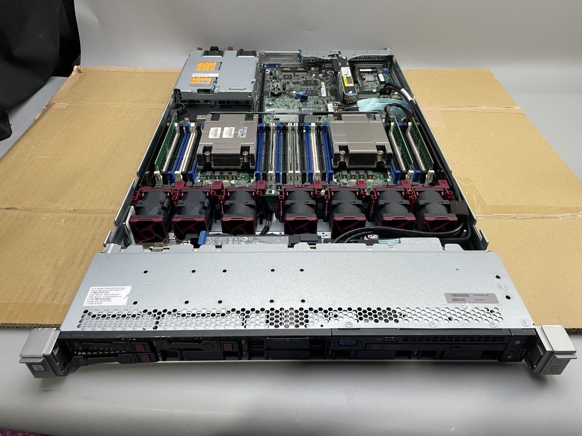 ★1円スタート★HP ProLiant DL360 Gen9 Xeon E5-2650 V4 メモリ96GB★現状引渡★ストレージ/OS無★BIOSまでの動作確認★_画像2