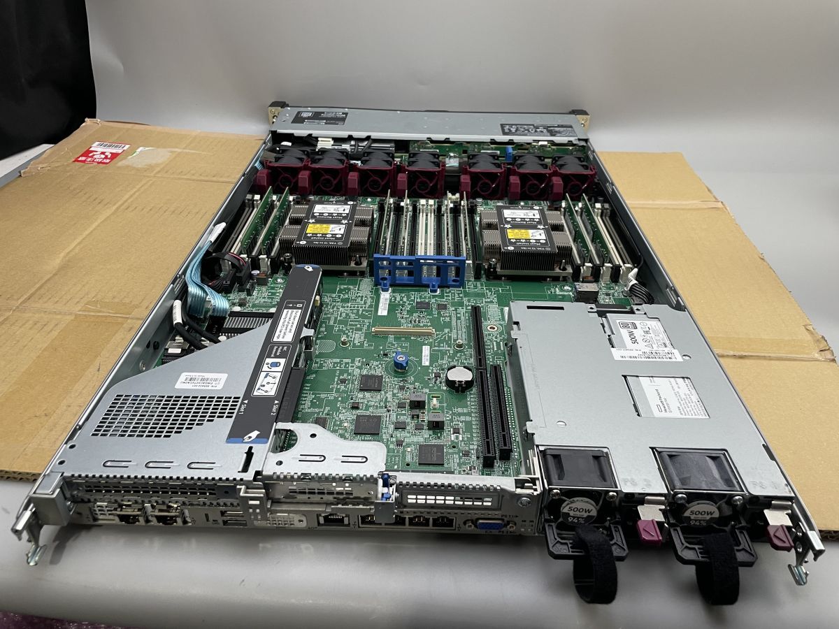 ★1円スタート★HP HPE ProLiant DL360 Gen10 Xeon Bronze 3106 128GB★現状引渡★ストレージ/OS無★BIOSまでの動作確認★の画像3