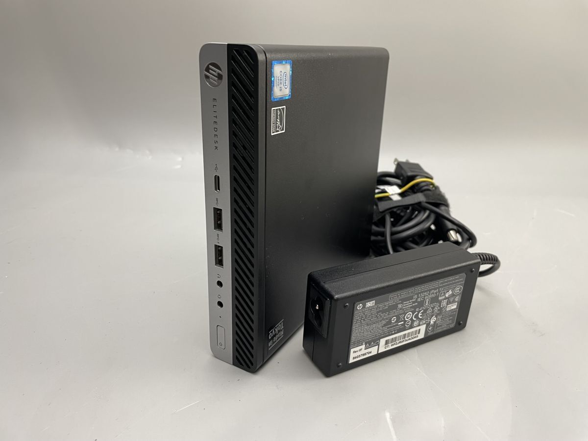 ★1円スタート★第6世代★HP EliteDesk 800 G3 Core i5 6500T 8GB 500GB★現状引き渡し★OS無★BIOS起動までの動作確認★AC欠品★の画像1