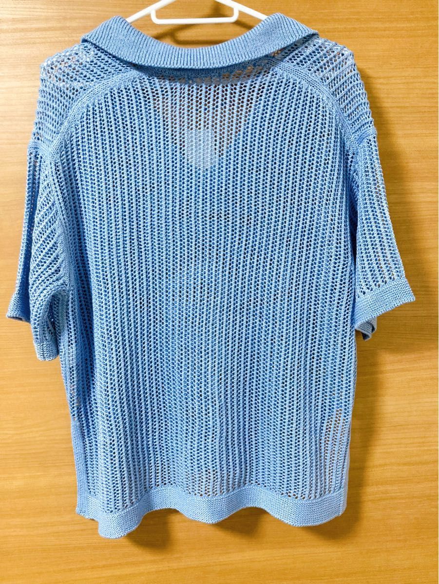 GU メッシュスキッパーポロセーター 半袖 新品未使用タグ付き GU メッシュスキッパーポロセーター 半袖 新品未使用タグ付き