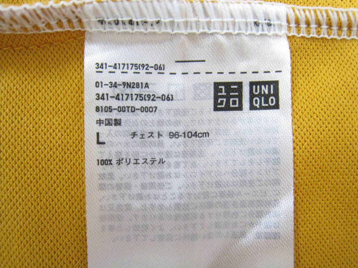 美品◆UNIQLO ユニクロ NKドライ EXポロシャツ 19US 錦織圭モデル 全米オープン テニスウェア メンズ サイズL_画像7