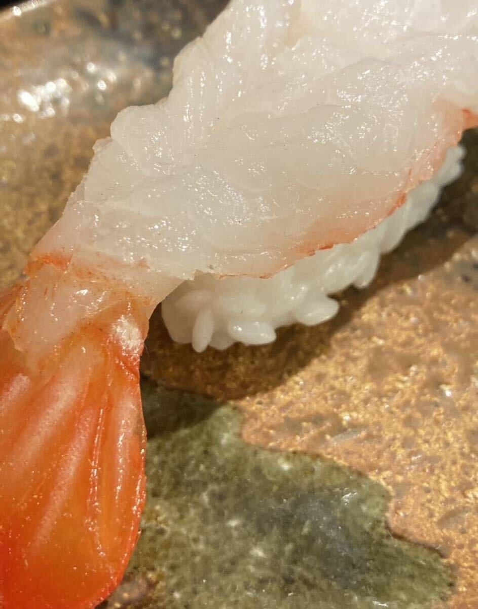 食品サンプル 握り寿司 ボタン海老の画像2
