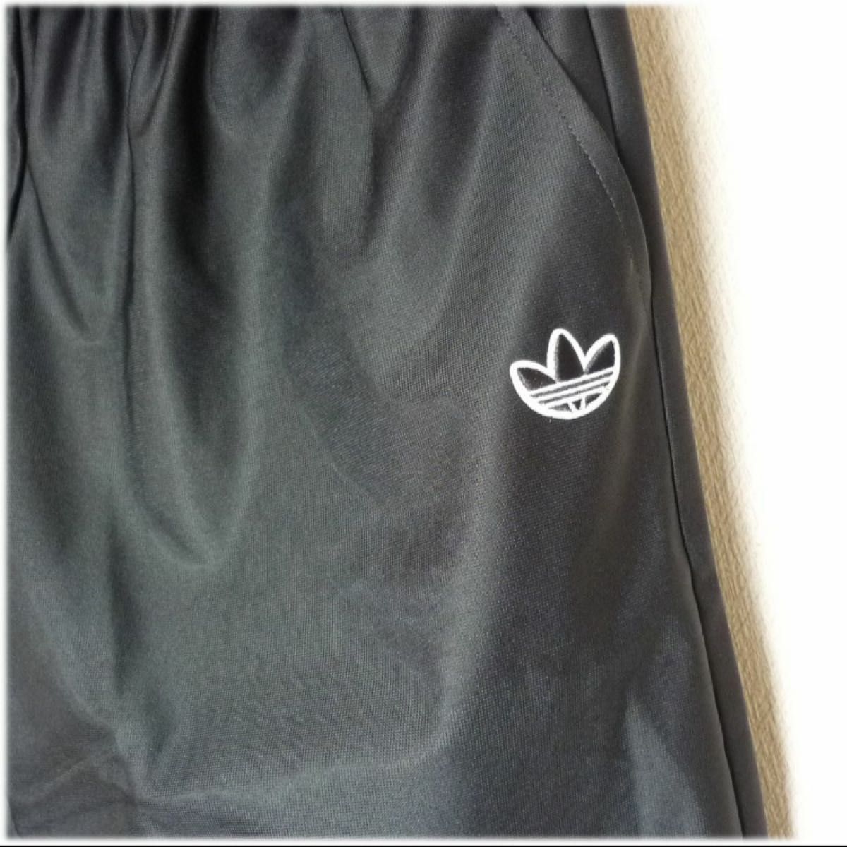 ラス1〜定価4939円新品(M)アディダスオリジナルス adidas originals レディースハーフパンツ 裾シースルー黒