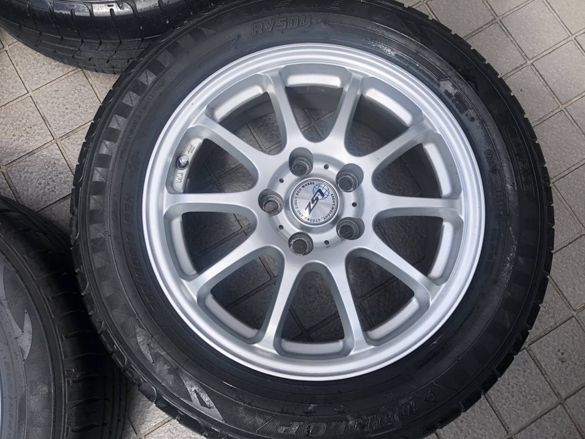 引取り歓迎　ダンロップ　エナセーブRV504　205/60R16　平座ナット　16X6.5J　５穴　PCD114.3　ET39　ハブ径６０ミリ　トヨタ_画像2