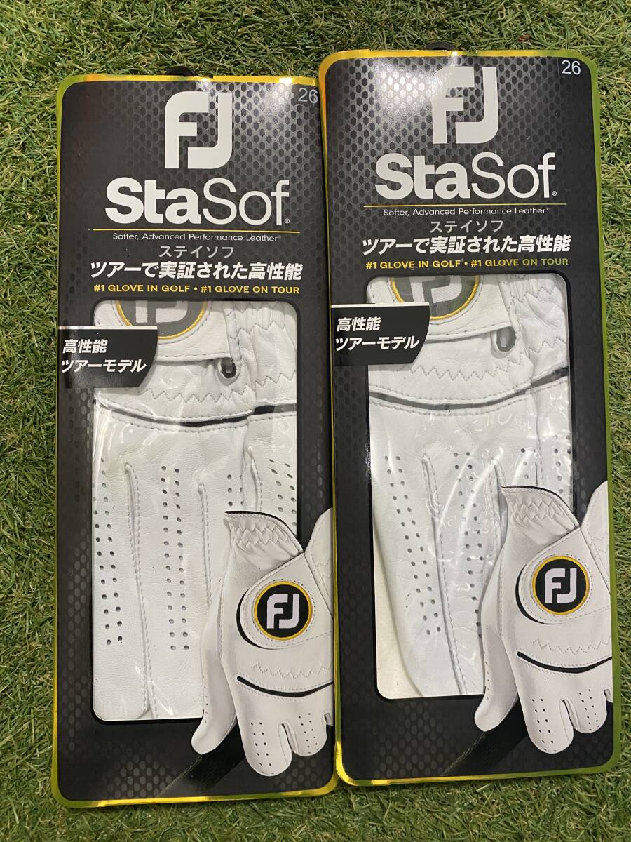 ★新品未使用★ footjoy / ステイソフ２枚組（26cm）左手用_画像1