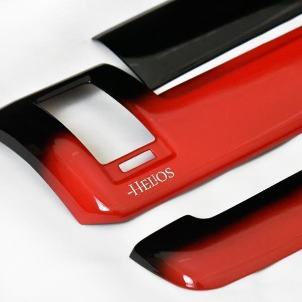 HELIOS ハイエース 200系 標準 4型 5型 6型 7型 3D インテリアパネル レッド x ブラック グラデーション ヘリオス トヨタ 内装 カスタム_画像4