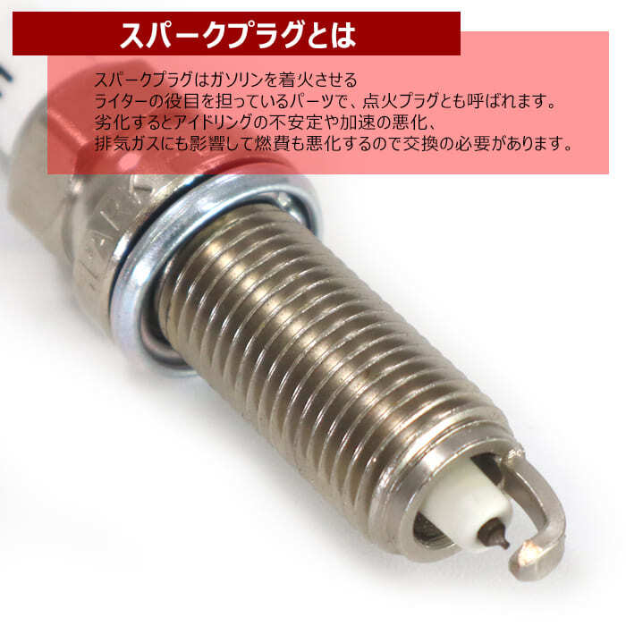 トヨタ ウィッシュ ZGE20G ZGE20W ZGE25G ZGE25W イリジウムスパークプラグ 4本 22401-ED815 22401-JA01B 6ヵ月保証 点火プラグ_画像2