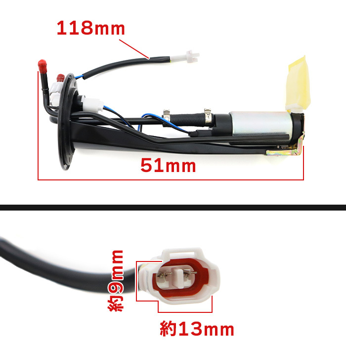 スズキ ジムニー JA22W 燃料ポンプ フューエルポンプ 1個 15100-80C30 互換品 純正交換の画像2