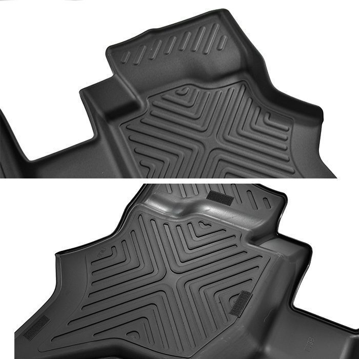 DA17W エブリイ 3D フロアマット ラゲッジマット 3Pセット 専用設計 防水 防汚 TPO素材 新品 前後 立体 ブラック スズキ エブリィ ワゴンの画像3