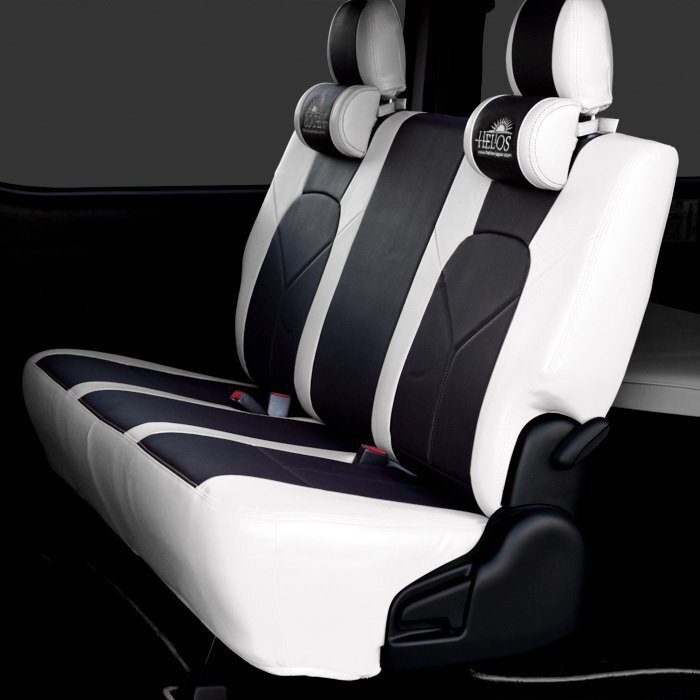 1 jpy ~!! new goods one stand amount HELIOS worn male 200 series Hiace 1 type 2 type 3 type 4 type 5 type S-GL PVC leather seat cover white x black high quality 