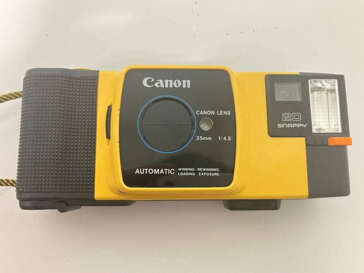 現状品 Canon キャノン SNAPPY 20 レッド イエロー 35mm 1:4.5 AUTOMATIC 2点セット 中古 NGAの画像6