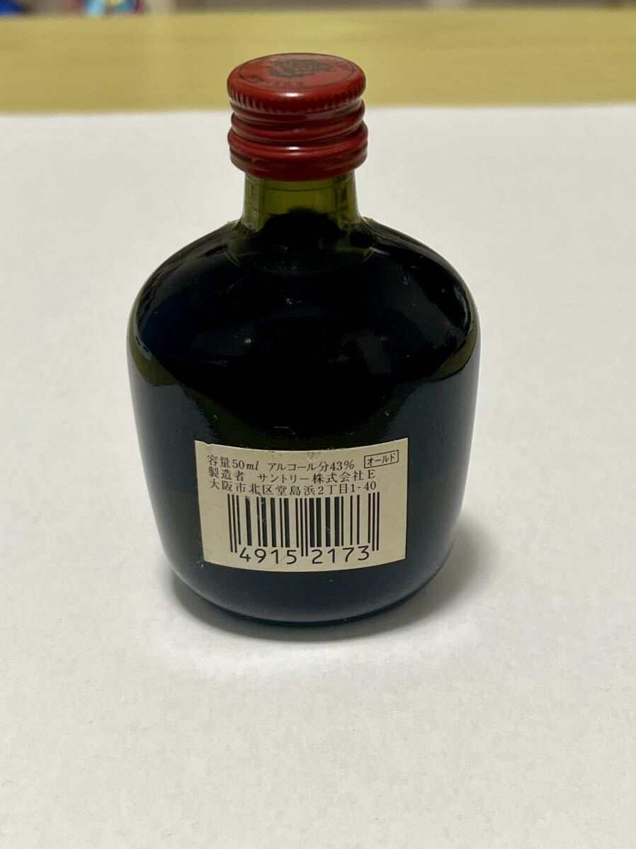 未開栓 古酒 SANTORY OLD WHISKY サントリー オールド ウイスキー 寿 ミニボトル 50ml 43%_画像3