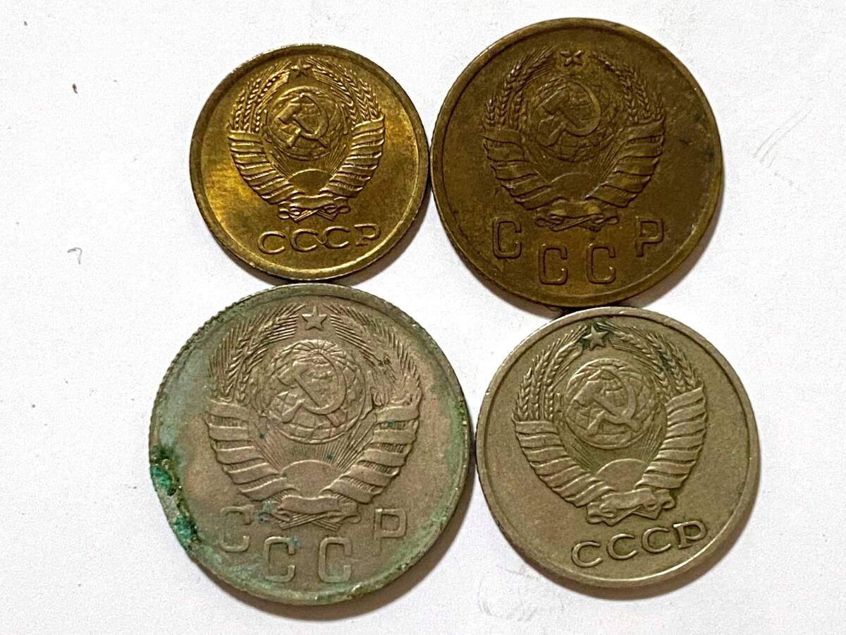 ソ連 ソビエト ロシア 1939年 1945年 1969年 1974年 CCCP 1916年 コペイカ 銅貨 硬貨 1931年 10kon 貨幣 アンティーク コイン 古錢 骨董/NL_画像3