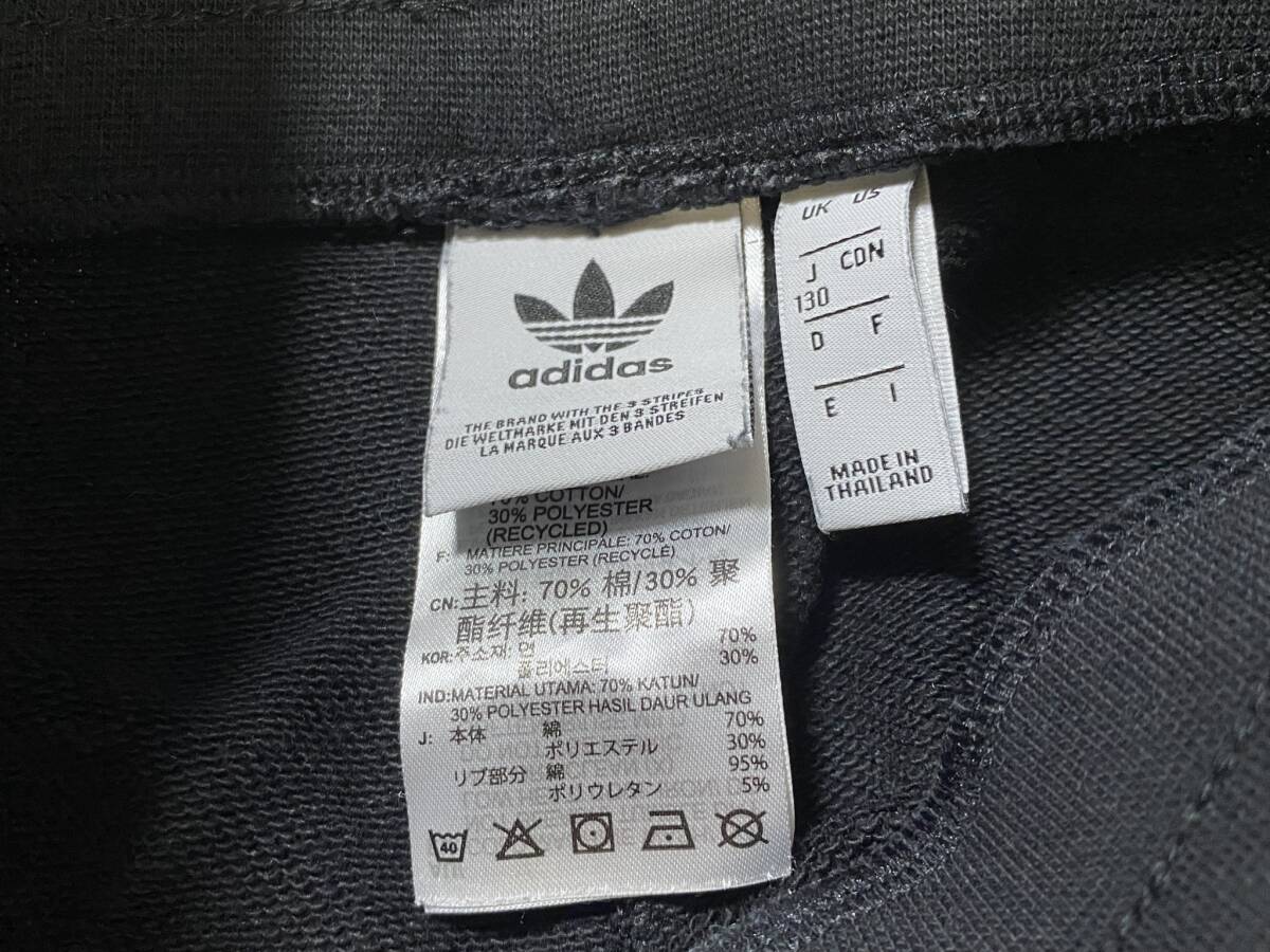 激安! adidas originals アディダス オリジナルス 定番 3本ライン ジャージ ブラック 黒 130 トラックパンツ 男女兼用/運動着 体操着/RAの画像2