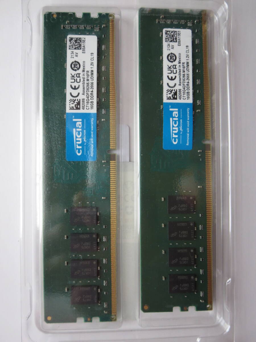 PC4-21300 DDR4-2666 32GB(16GBx2)の画像1