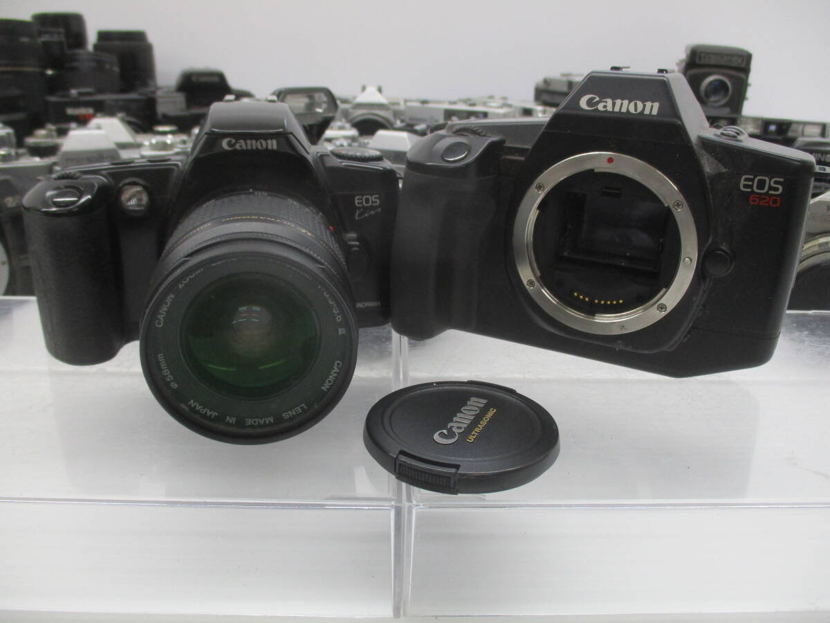 2403KKK-002 Canon キャノン/Nikon ニコン/OLYMPUS オリンパス 等 フィルムカメラ レンズ 大量おまとめ ジャンク品の画像2