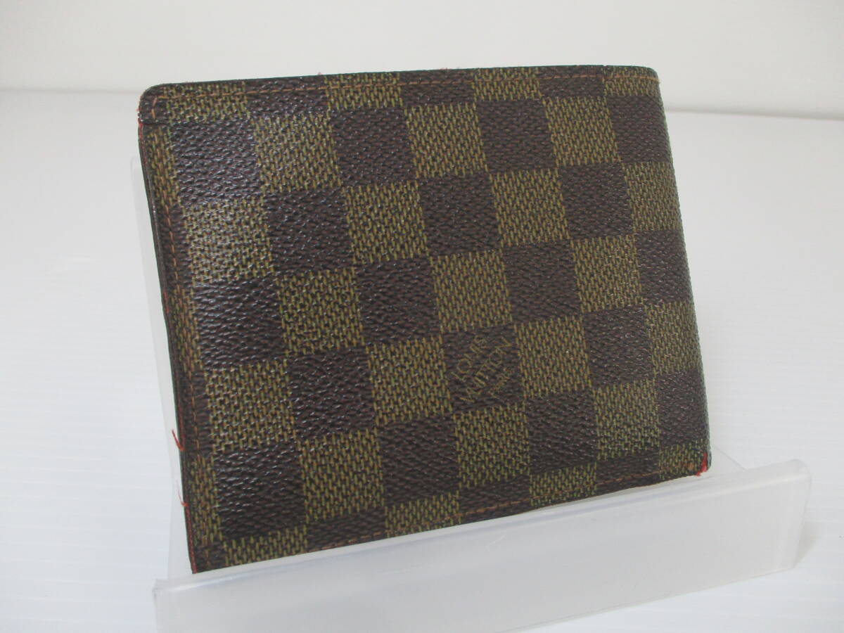 2403603-023 LOUIS VUITTON ルイヴィトン ダミエ N60011ポルトフォイユ フロリン 二つ折り財布の画像2